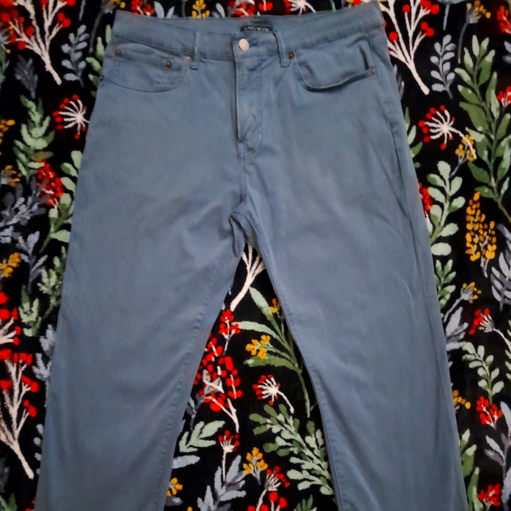 A pair of blue pants from lucky brand